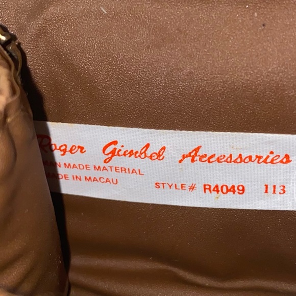 Vintage Roger Gimbel Accessories Pebbled Vegan Leather Mini Coin Purse Keychain - Picture 6 of 10